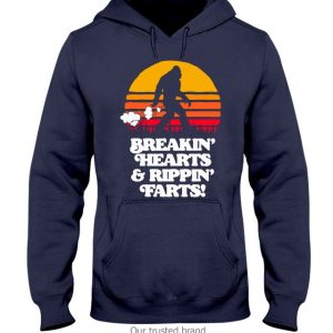 Sasquatch Breakin Hearts And Rippin Farts Bigfoot Sun Shirt