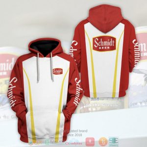 Schmidt Beer White Red 3D Hoodie