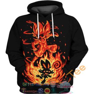 Scorbunny And Cinderace Pokemon Hoodie 3D