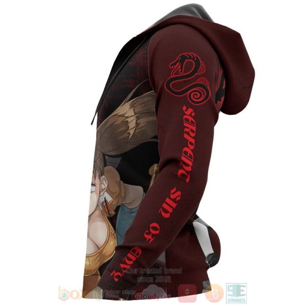 Serpent Sin Of Envy Diane Seven Deadly Sins Anime 3D Hoodie