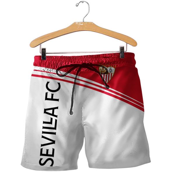 Sevilla Fc White Red 3D Shirt