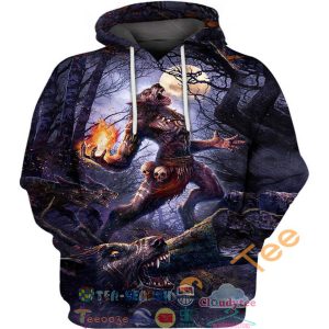 Shaman’S Wolf Pack Hoodie 3D