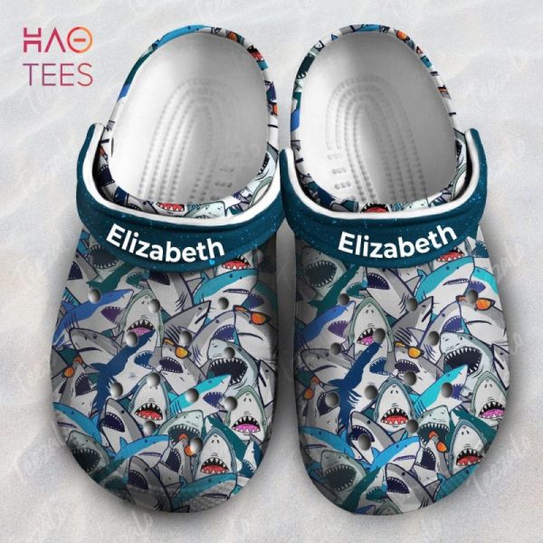 Shark Face Cartoon Personalized Crocs Shoes