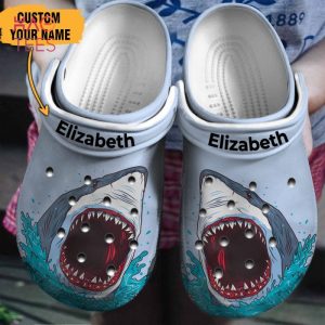 Shark Face Personalized Crocs Shoes