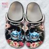 Shark Floral Print Personalized Crocs Shoes For Shark Lovers