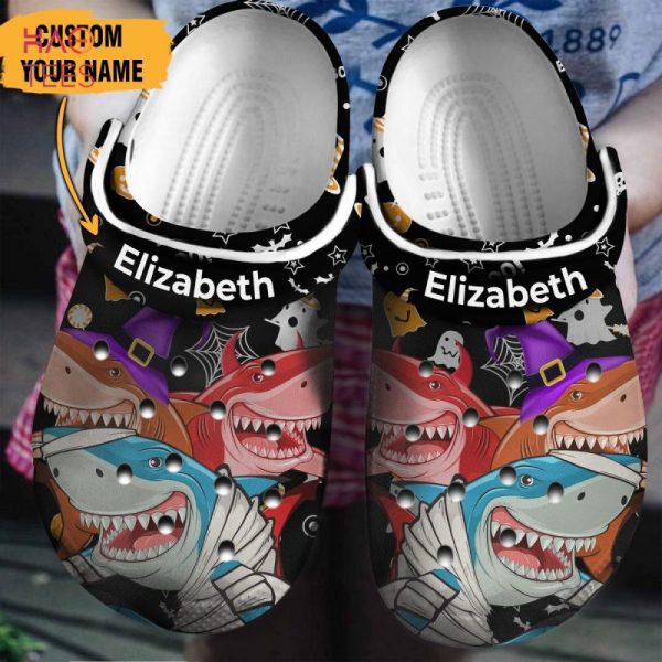 Shark Halloween Personalized Clogs Shoes