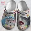 Shark Personalized Crocs Shoes For Women With Flower Pattern