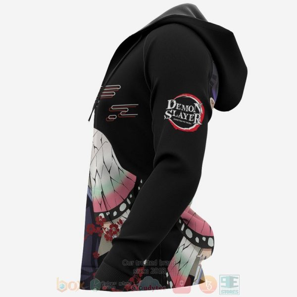 Shinobu Kocho Custom Kimetsu Anime Black 3D Hoodie