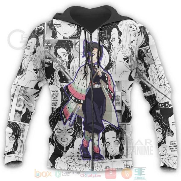 Shinobu Kocho Kimetsu Anime-Manga 3D Hoodie