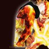 Shoto Todoroki Zip Ice & Fire Custom My Hero Academia Anime 3D Zip Hoodie