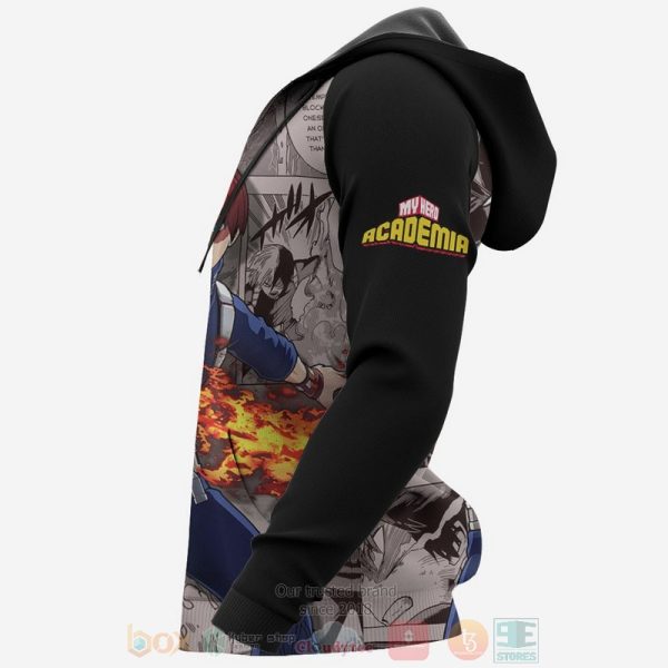 Shouto Todoroki Custom My Hero Academia Anime 3D Hoodie