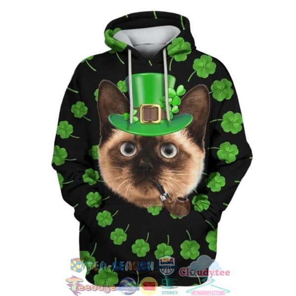 Siamese Cat St. Patrick’S Day 3D Hoodie