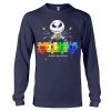 Skellington Autism Awareness 3D Hoodie