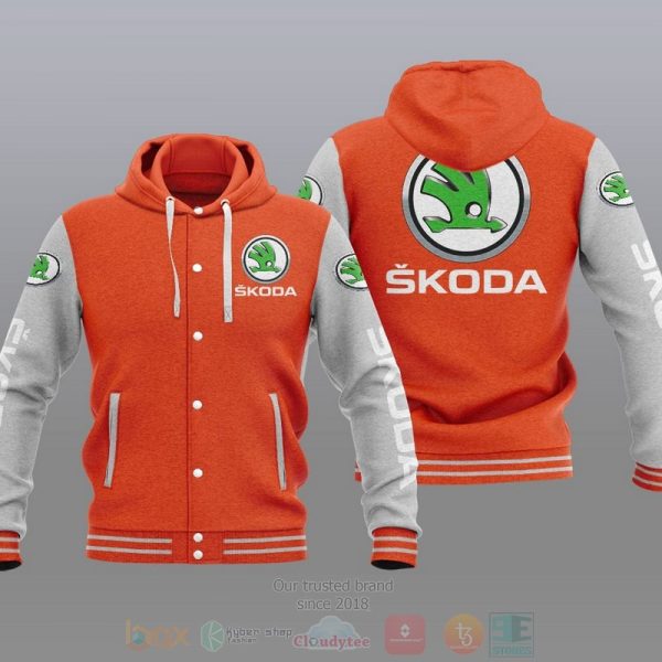 Skoda Car Baseball Jacket Hoodie