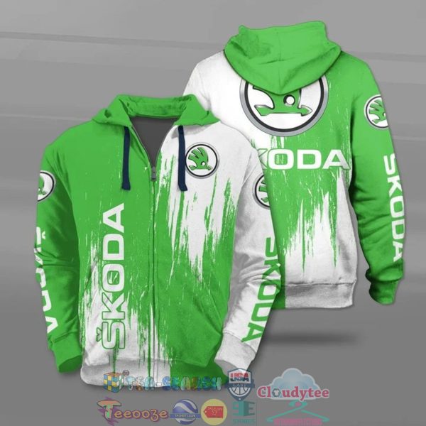 Skoda Ver 2 All Over Printed T-Shirt Hoodie