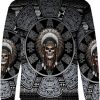 Skull Chief Pattern Native American 3D Shirt