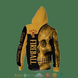 Skull Fireball Cinnamon Whisky 3D Shirt