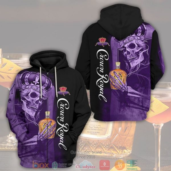 Skull King Crown Royal 3D Shirt