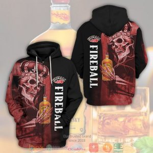 Skull King Fireball Cinnamon Whisky 3D Shirt