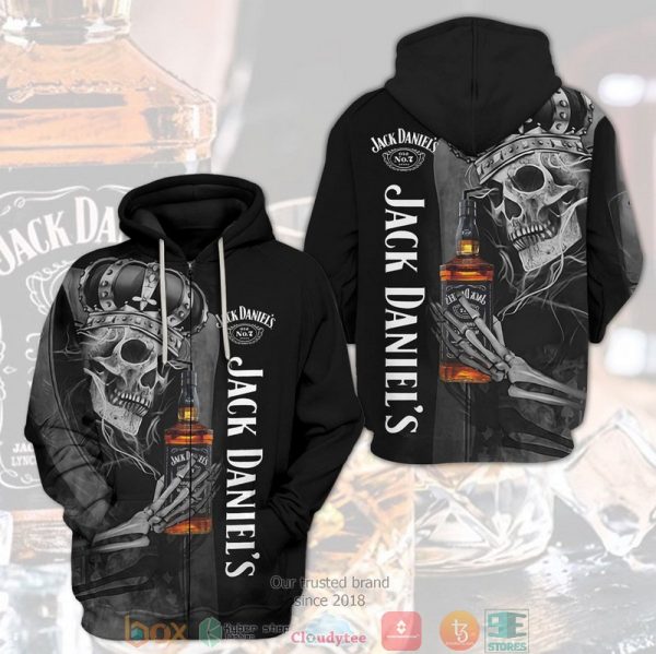 Skull King Jack Daniel’S No.7 3D Shirt