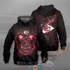 Skull Nfl Kansas City Chiefs Hoodie 3D