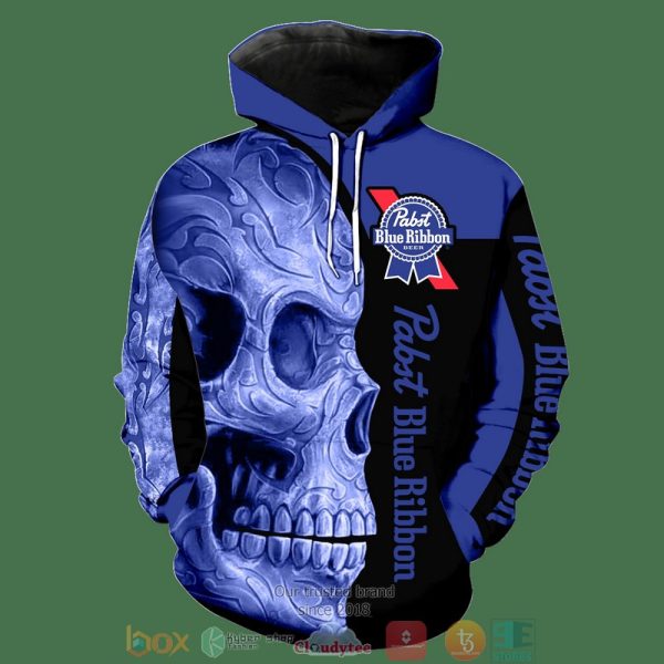 Skull Pabst Blue Ribbon 3D Shirt