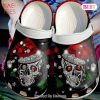 Skull Shiny Christmas Bling Bling 102 Gift For Lover Rubber Crocs Clog Shoes Comfy Footwear