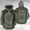 Slava Ukraini Ukraine Trident Symbol Ukrainian 3D Hoodie