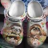 Sloth Flower Personalized Crocs Shoes With Your Name