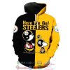 Snoopy Charlie Brown Here We Go Steelers Nfl Pittsburgh Steelers Hoodie 3D