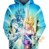 Son Goku And Son Gohan Kamehameha Dragon Ball Hoodie 3D