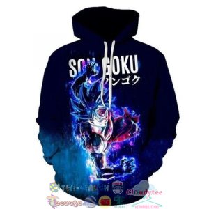 Son Goku Dragon Ball Z Neon 3D Hoodie