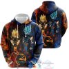 Songoku Sub Zero Vegeta Scorpion Dragon Ball Mortal Kombat 3D Hoodie