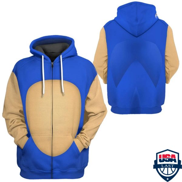 Sonic Cosplay 3D Hoodie Apparel