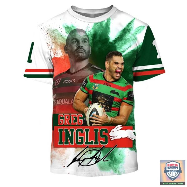 South Sydney Rabbitohs Greg Inglis Nrl 3D Hoodie T-Shirt