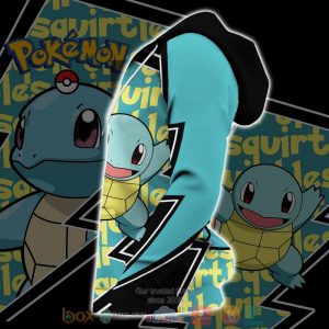 Squirtle Pokemon Anime 3D Hoodie