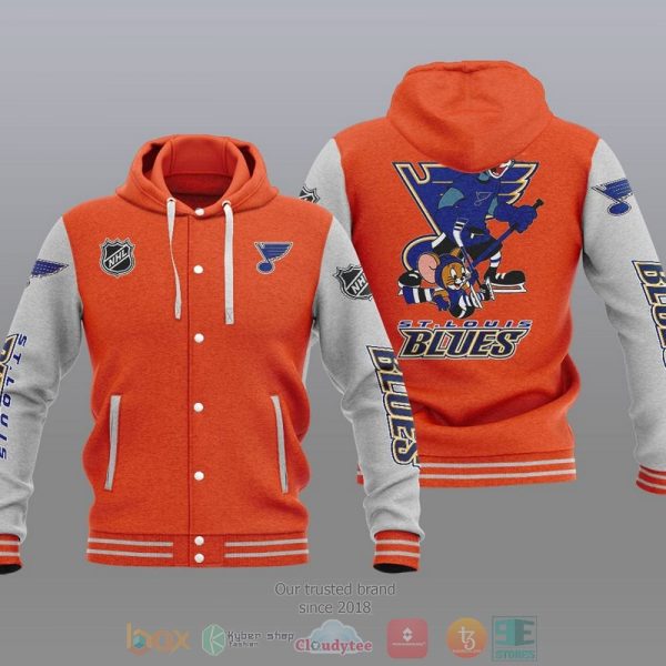 St Louis Blues Nhl Tom And Jerry Baseball Hoodie Jacket