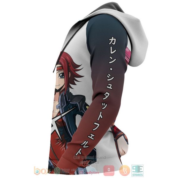 Stadtfeld Kallen Code Geass Anime 3D Hoodie