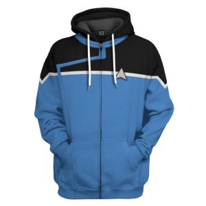 Star Trek Lower Decks Blue 3D Hoodie