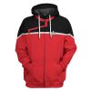 Star Trek Lower Decks Red 3D Hoodie