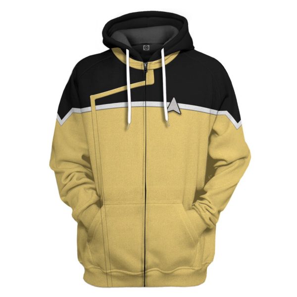 Star Trek Lower Decks Yellow 3D Hoodie