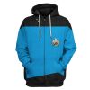 Star Trek The Next Generation 1987 1994 Blue 3D Hoodie