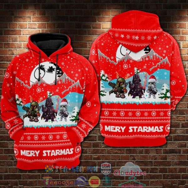 Star Wars Merry Starmas 3D Hoodie