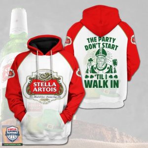 Stella Artois The Party Don’T Start Til I Walk In 3D Hoodie