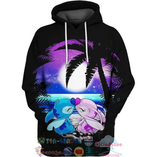 Stitch And Angel 3D Hoodie