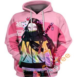 Street Style Nezuko Kamado Demon Slayer Hoodie 3D