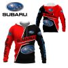 Subaru Red – Black 3D Hoodie