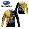 Subaru Yellow 3D Hoodie