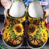 Sunflower Cute Custom Shoes Gifts For Mothers Day Grandma – Sunflower Butterfly Beach Shoes Gift Daughter