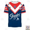 Sydney Roosters Nrl Personalized All Over Print Hoodie T-Shirt